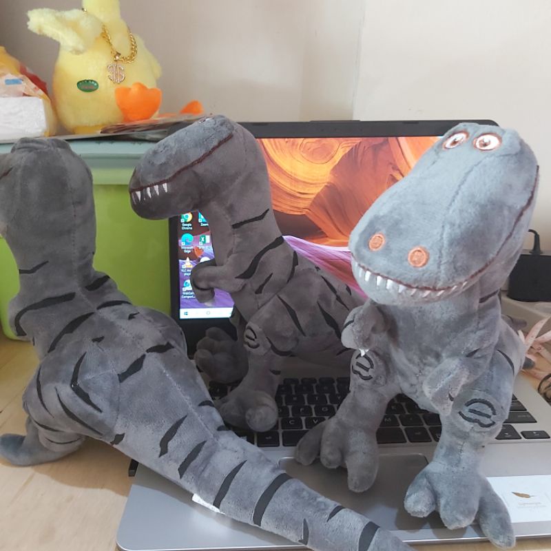 Boneka Dinosaurus Stand Ekor Kaki Dino bisa ditekuk Bahan Plush