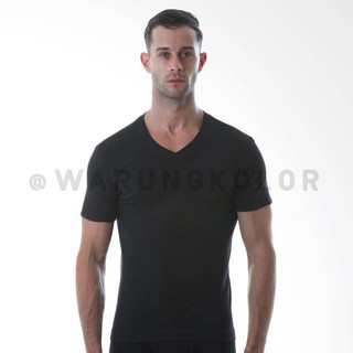  Kaos  oblong  pria MASTERMAN V neck abu  hitam oblong  warna 