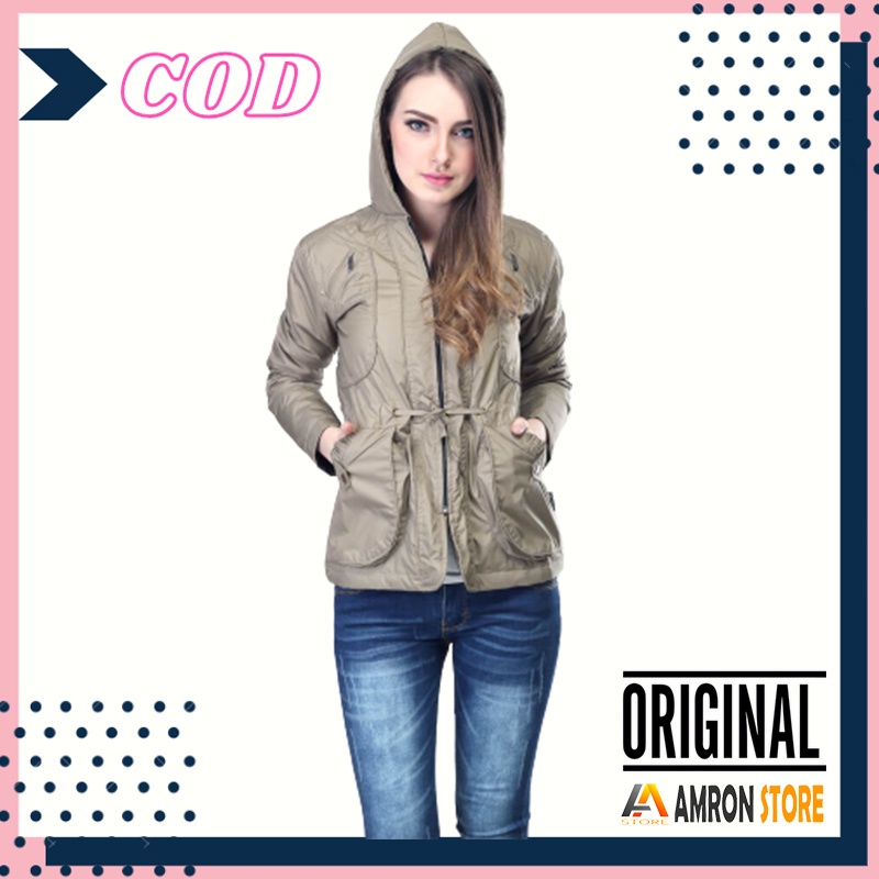 Jaket Hoodie Parka Casual Gunung Motor Distro Wanita Original Kualitas Premium