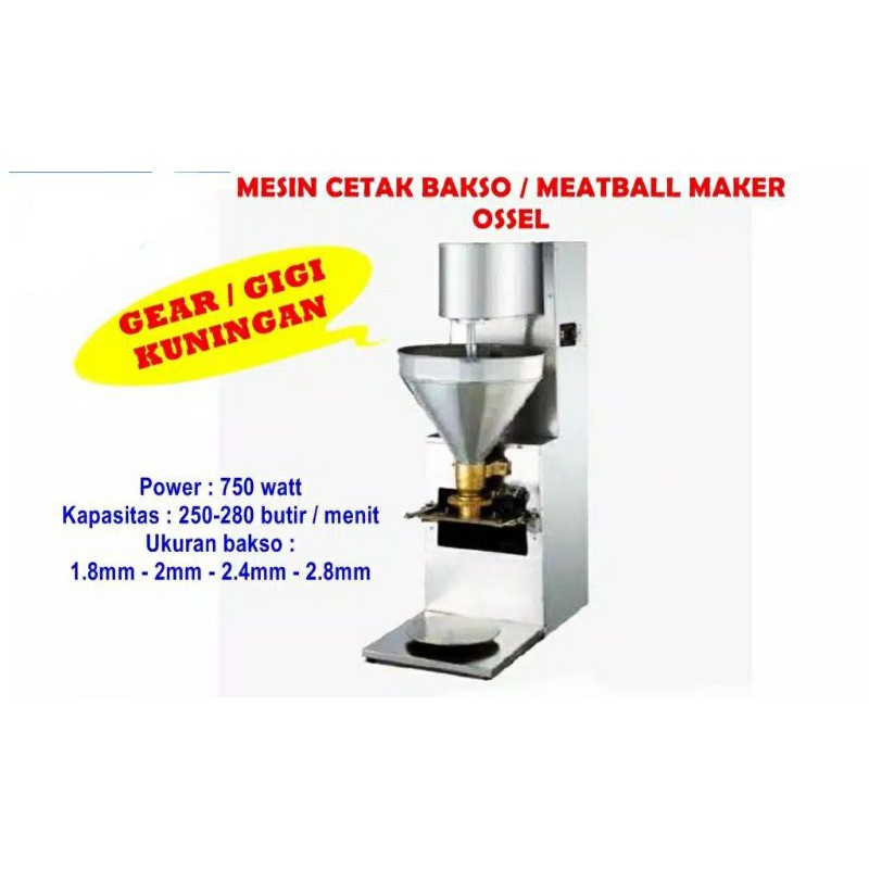 Berkualitas Mesin Cetak Bakso Meatball Ossel