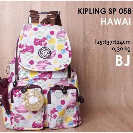 LARIS TAS RANSEL/BACKPACK/TAS PUNGGUNG/TAS SEKOLAH ANAK SMP KIPLING HAWAII ...LARIS.