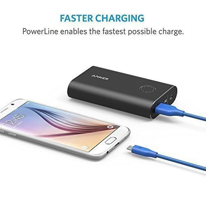 Anker PowerLine Micro USB Cable 6ft/1.8 - Blue [A8133H31]