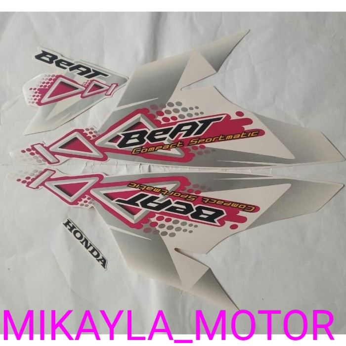 stiker striping honda beat karbu 2011 putih