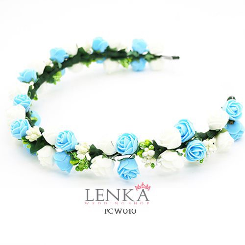 [PRODUK FAVORIT] AKSESORIS WEDDING PENGANTIN BRIDESMAID FLOWER CROWN ANAK FCW010