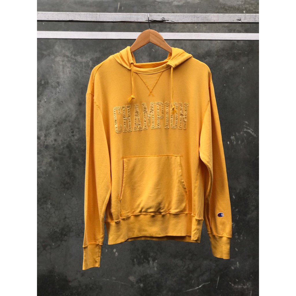 Champion USA Vintage Dye Pullover Hoodie Capital Logo