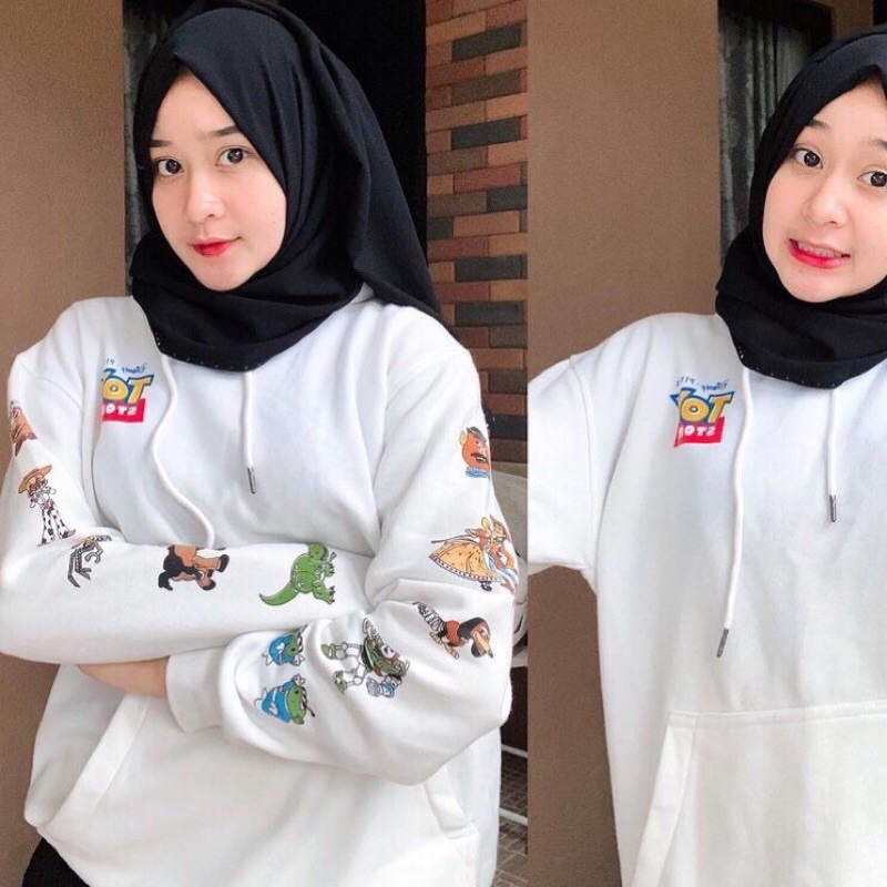 Hoodie H&amp;M ToyStory Putih Divided Hoodie toy story hnm sweater toy story