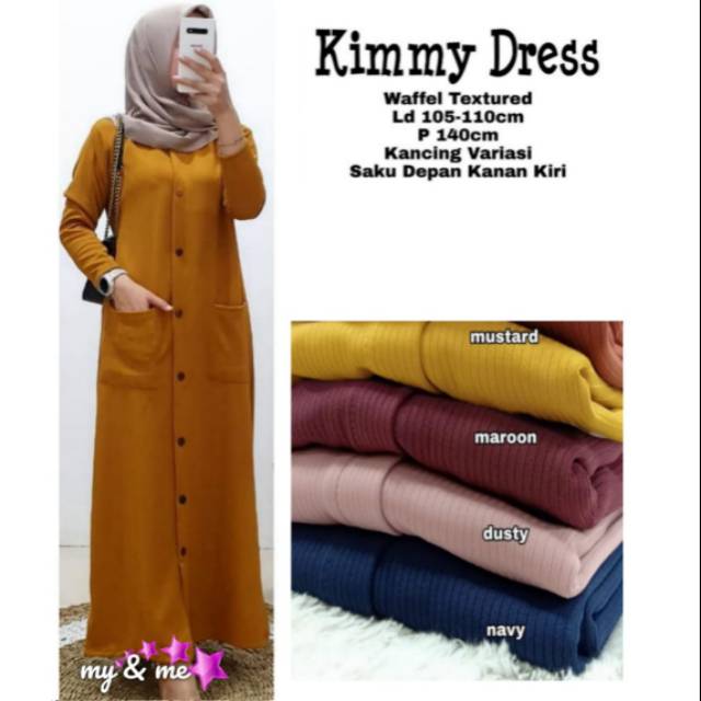 Kimmy dress / gamis terbaru / dress panjang / gamis maxy dres tunik /gamis terbaru