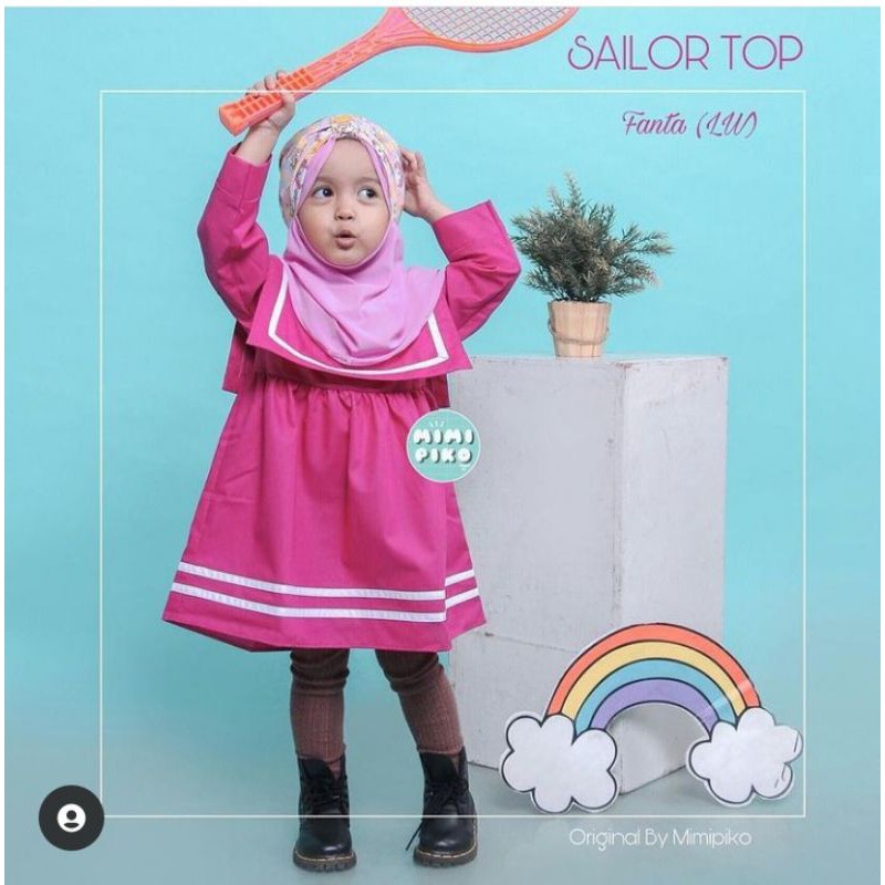 preloved Sailor Top Mimipiko Size S
