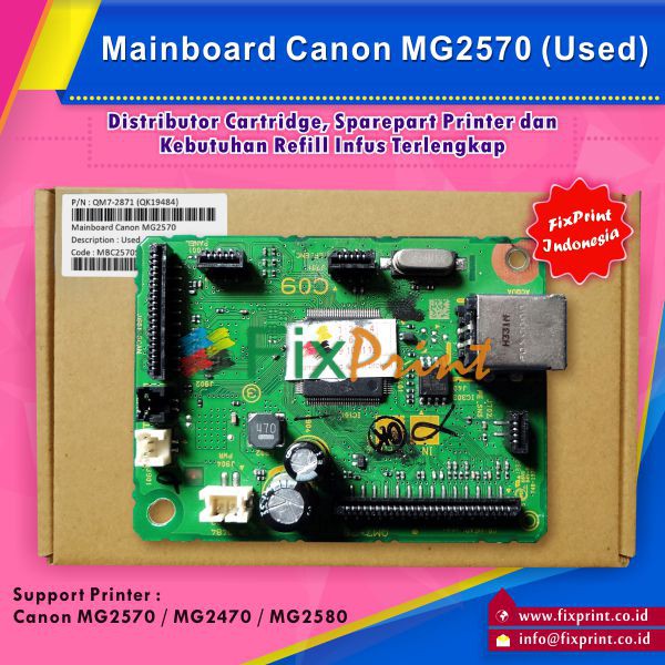 Mainboard Canon MG2470 MG2570 MG2580 Motherboard Printer MG2570 Logic Board MG2570 MG2577 MG2577s