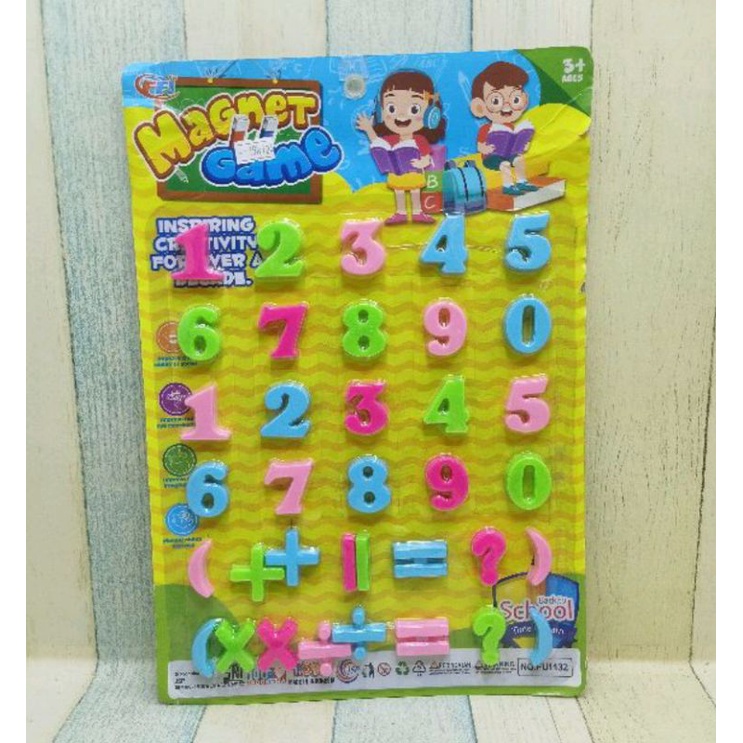 Huruf Dan Angka Magnet Murah/ Magnetic Alphabet &amp; Numbers Murah/ Mainan Edukasi Huruf Dan Angka