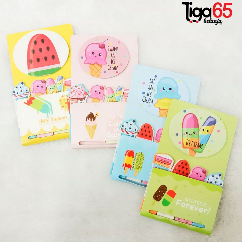 365 Memo Tempel Sticky Notes Berbentuk Lucu Type F / STICKY NOTE F8106