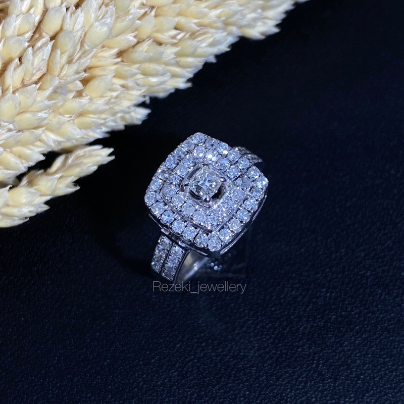 cincin emas cincin cewe cincin berlian full berlian natural diamond