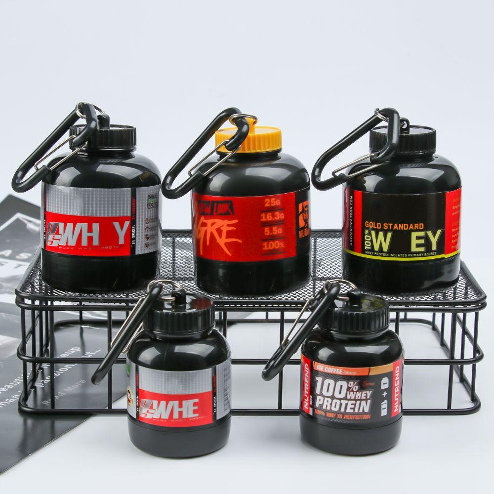 Chookyy Botol Bubuk Protein Mini Portable Outdoor Alat Iklan Corong Kesehatan