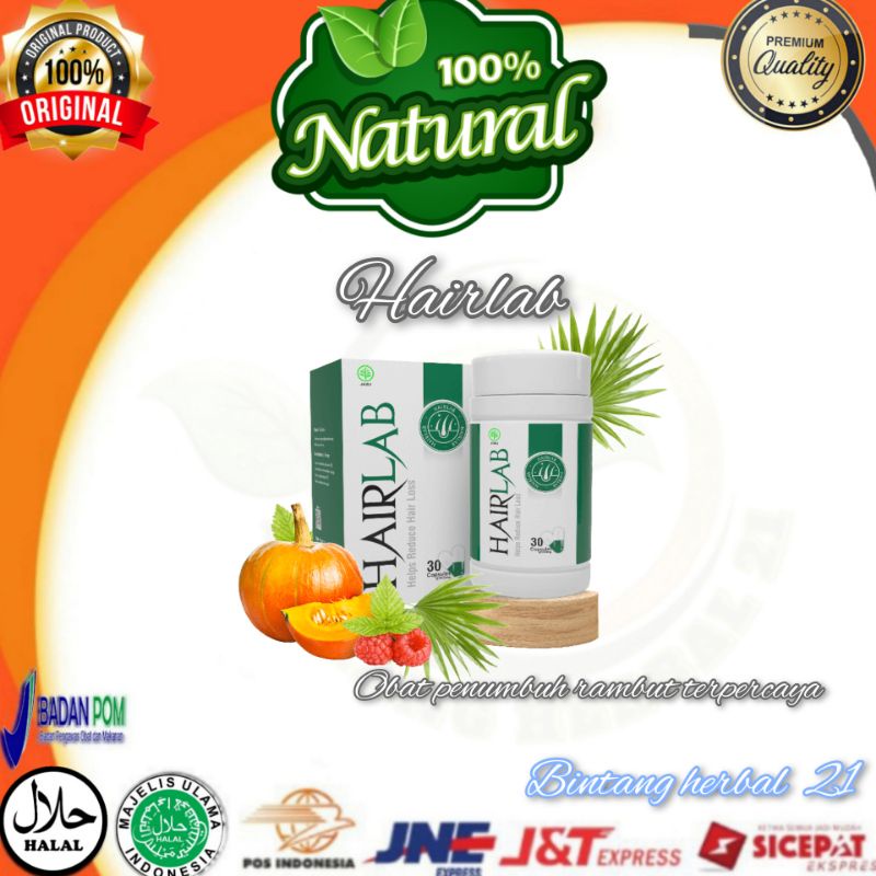 hairlab asli original 100% penumbuh rambut asli original