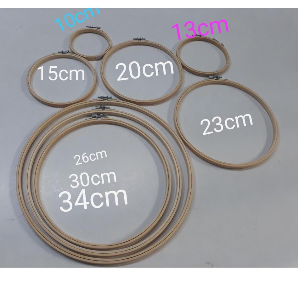 Top Brand hoop burlywood pemidangan kayu impor midangan sulam embroidery bambu