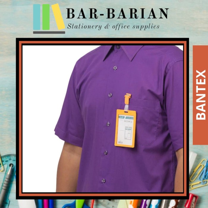 

Gaya Murah Id Card Holder Bantex 8866 (54 X 90 Potrait) / Name Tag Bantex Hemat