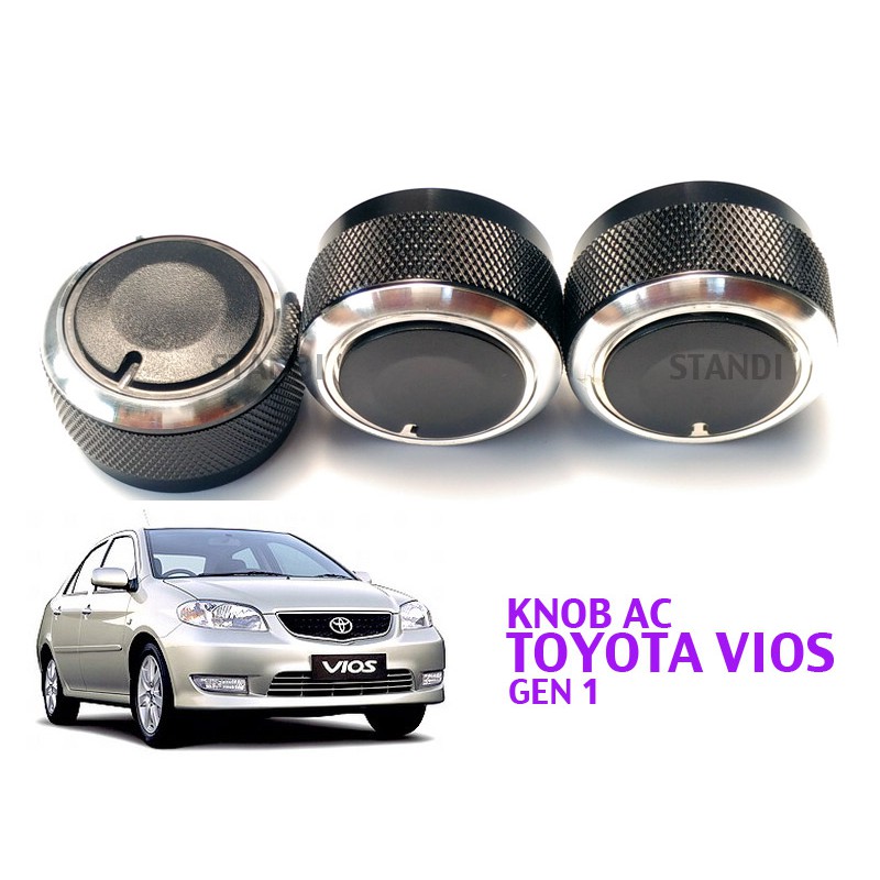 Knob AC Elegan Bundar Toyota Vios Limo Generasi 1