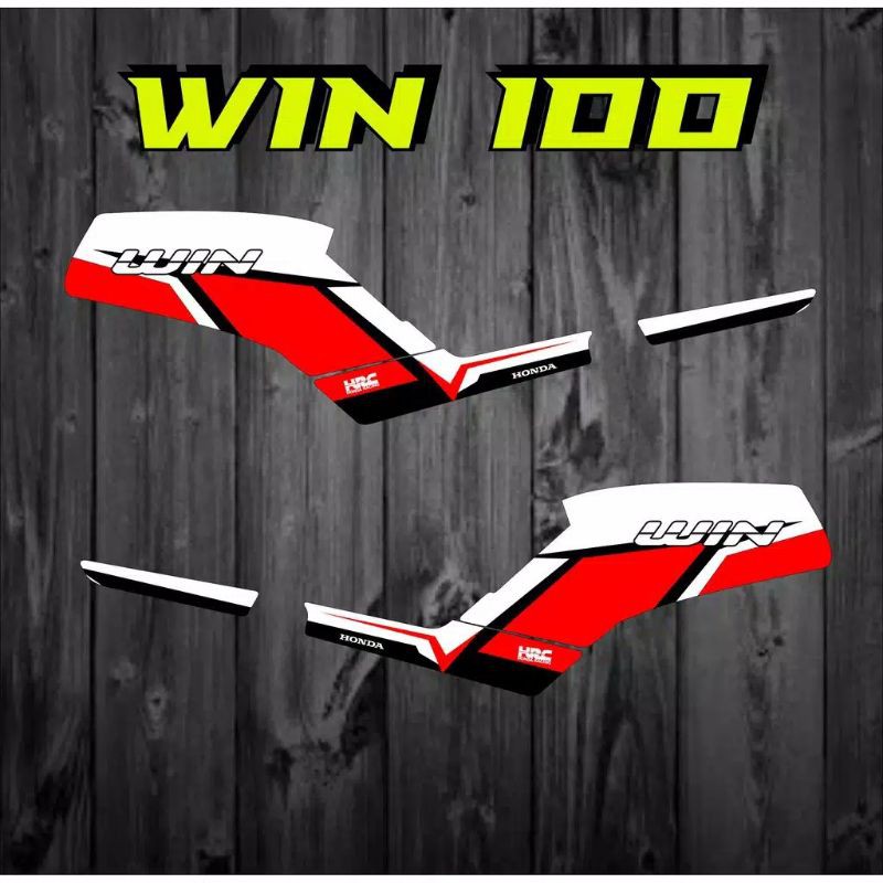striping stiker Honda win 100/striping stiker variasi list Honda win 100
