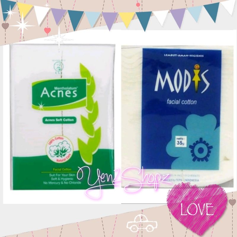 KAPAS ACNES DAN MODIS FACIAL SOFT COTTON 35GR ANTI BACTERIA