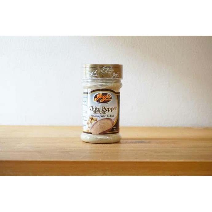 

BERKUALITAS! Jay's White Pepper Ground 75g (Merica Putih Bubuk Jays Kitchen) Lada