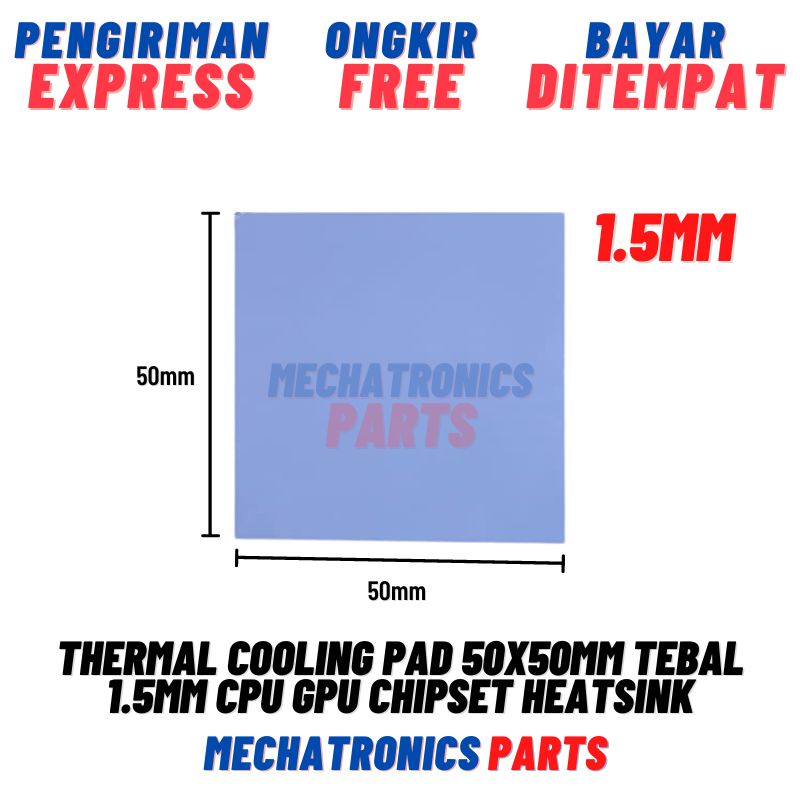 Thermal Cooling Pad 50x50mm Tebal 1.5mm