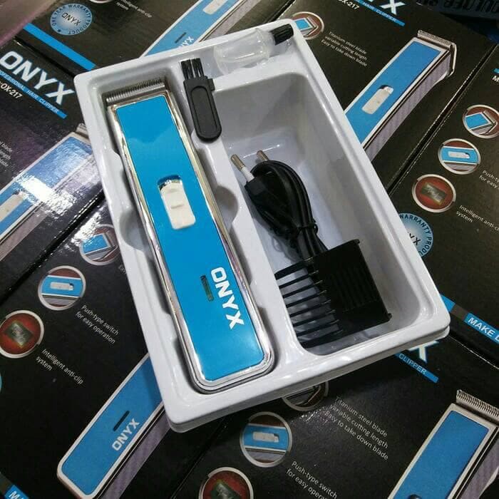 Alat Cukur Rambut Onyx / Alat Cukuran OX-217 Mesin Potong Pencukur Rambut Kumis Jenggot Portable