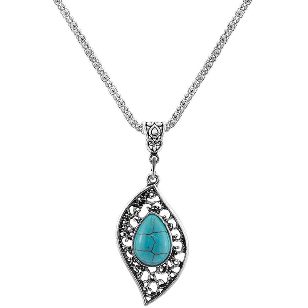 Hu Hu Hu Hu Hu Alat Bantu Pasang Kacamata♡ 3pcs / Set Anting Tusuk Gantung Desain Daun / Kura-Kura Hias Turquoise Imitasi Gaya Vintage Untuk Wanita