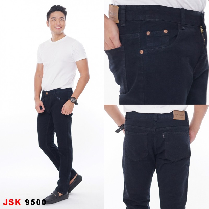 [SIZE 28-38] KENNETH Slim Fit Jeans - 5 WARNA / Celana Panjang Bigsize Jeans Pria JSK 9500 9502