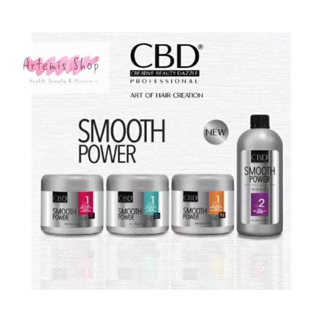 CBD [CREATIVE BEAUTY DAZZLE] Profesional Keratin Smooth Power Step 1 Step 2 Netral Neutralizer Pelurus Obat Rebonding Bonding Smoothing