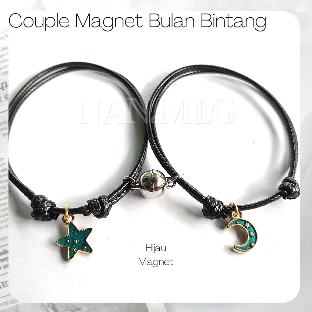 Gelang Couple Magnet Bulan bintang