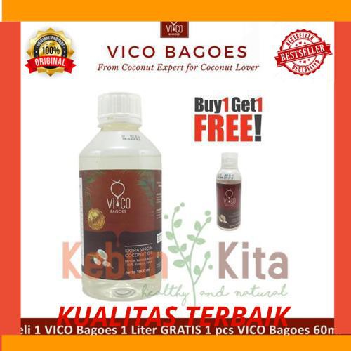 

New Vico Bagoes Virgin Coconut Oil 1 Liter (Minyak Kelapa Murni)