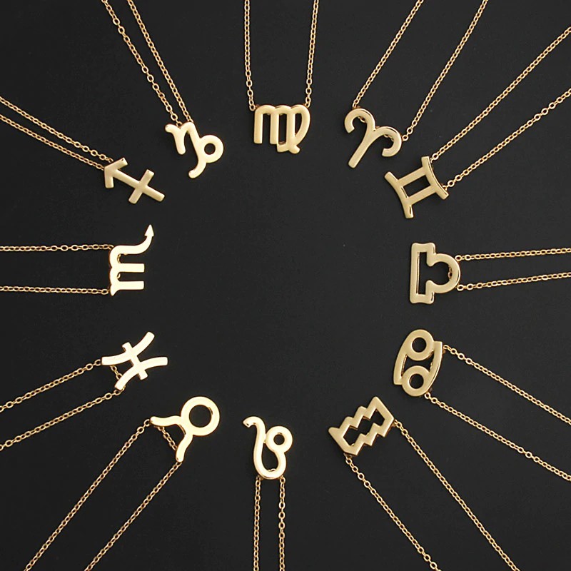 Liontin Kalung Wanita Bintang Tanda Zodiak 12 Konstelasi Liontin Kalung Wanita Bintang Tanda Zodiak 12 Konstelasi