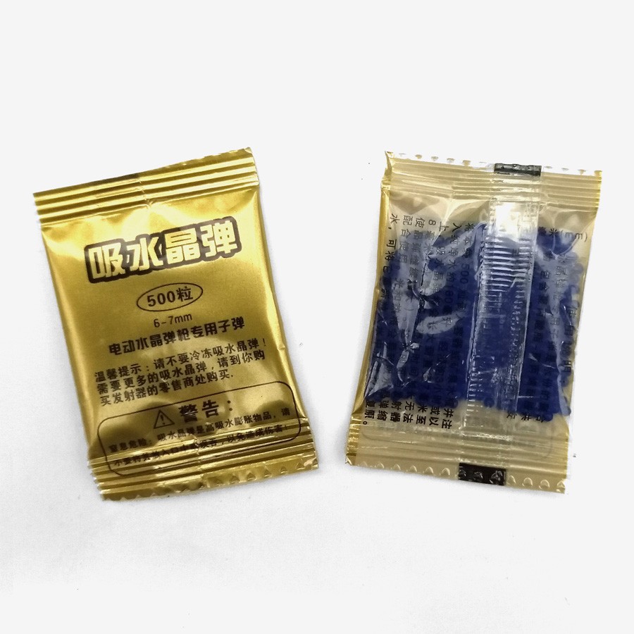 WGG bb gel bb bullet water gel gun 6-7 mm bb gel +- 500 butir sachet