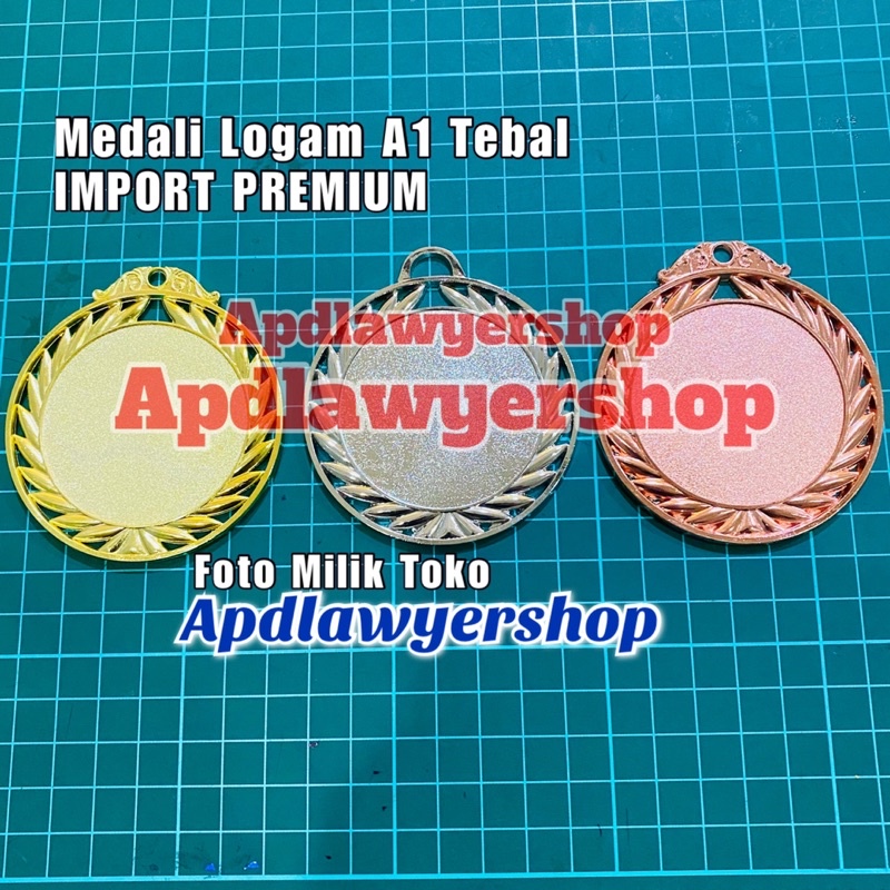 Medali Logam A1 Satuan Emas Perak Perunggu Mendali Medali Logam Tebal IMPORT PREMIUM