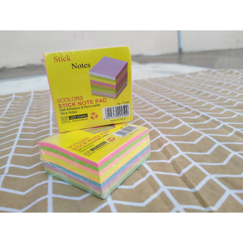 

[Canaya] Sticky Notes 9 Warna || bujo || Cute|| Aesthetic || Journal || Dekorasi