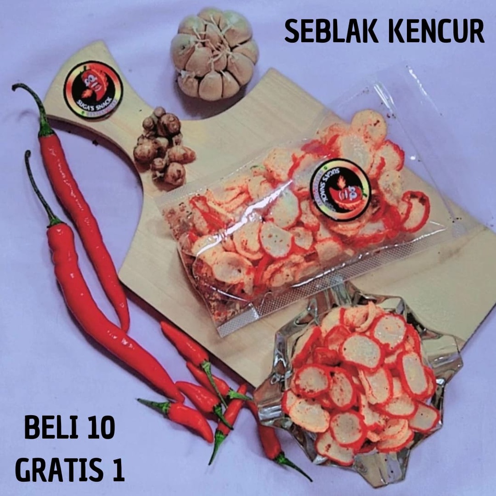 Jual Krupuk Seblak Kencur Bantet 50gr Pedas Shopee Indonesia