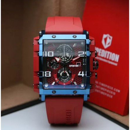 EXPEDITION E6757 / 6757 JAM TANGAN PRIA ORIGINAL RED BLUE