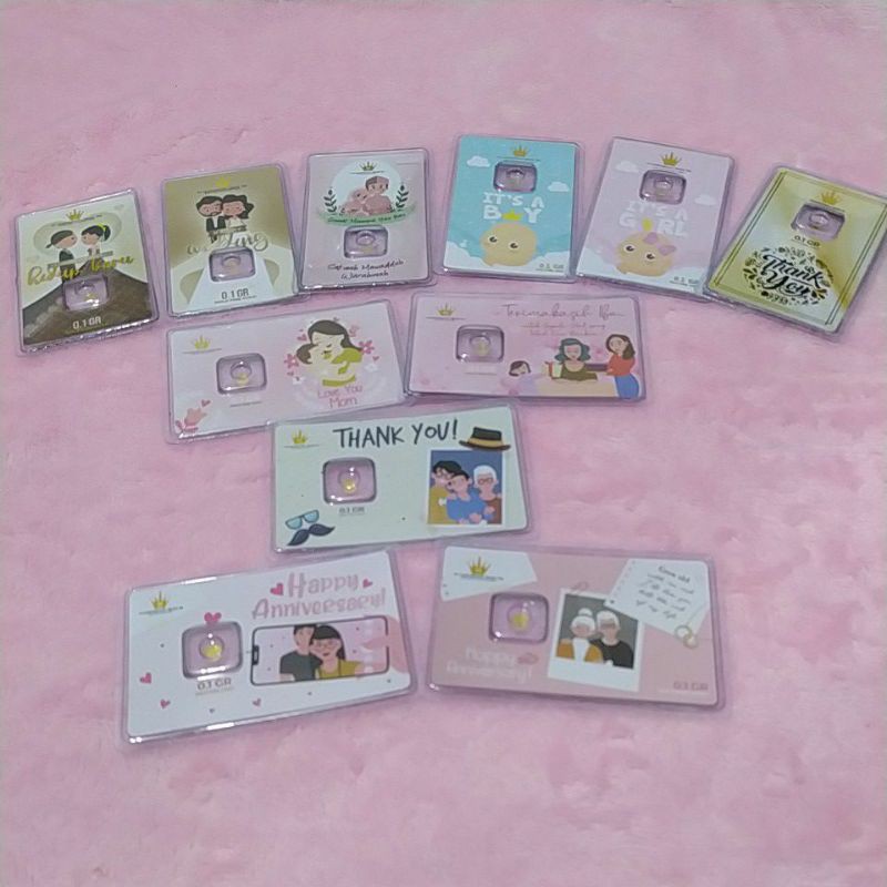 

HARTADINATA LM Gift Series 0,1 gr Souvenir Kado Emas Mini Minigold