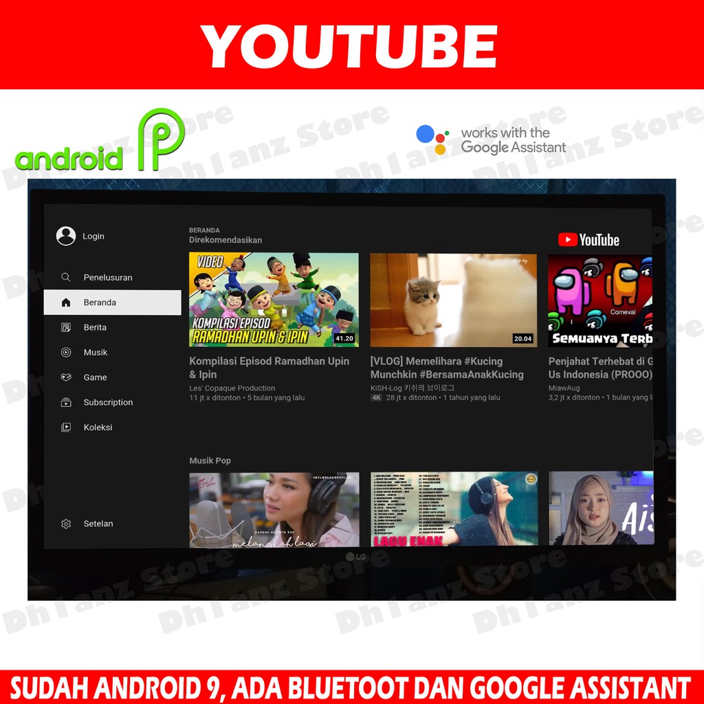 Android tv box Smart Tv android 10 ada playstore