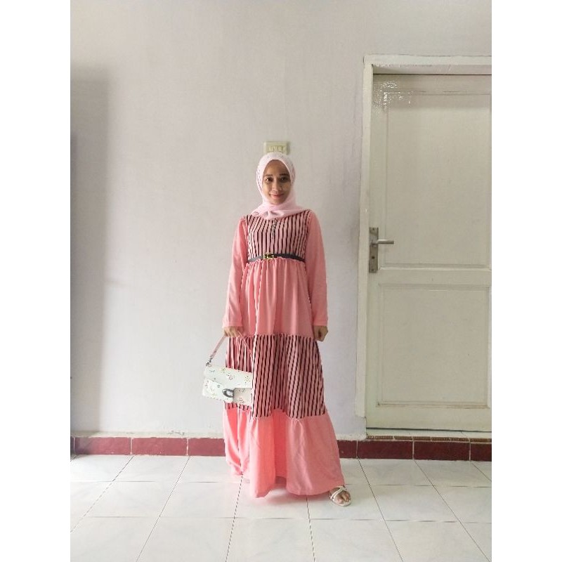 Gamis warna peach
