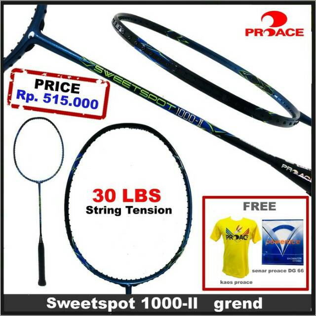 Raket Badminton Proace sweetspot 1000 II