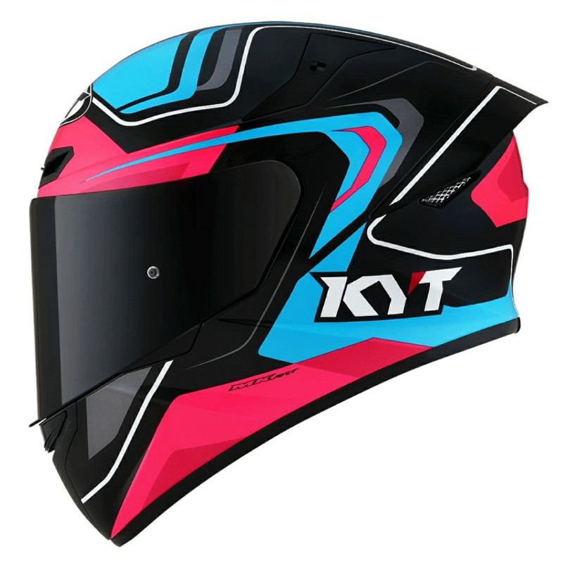 kyt tt course overtech fuxia black pink blue