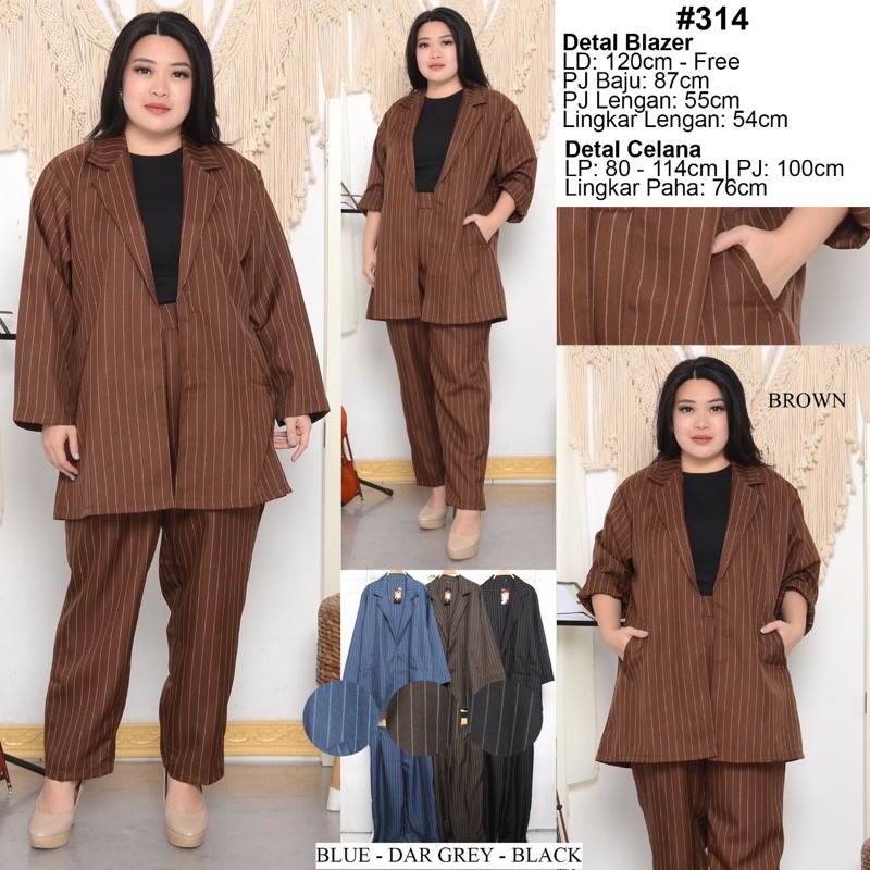 WULAN SET JUMBO / ONESET BLAZER JUMBO DAPAT BLAZER + PANTS ZARA PREMIUM BAHAN IMPORT