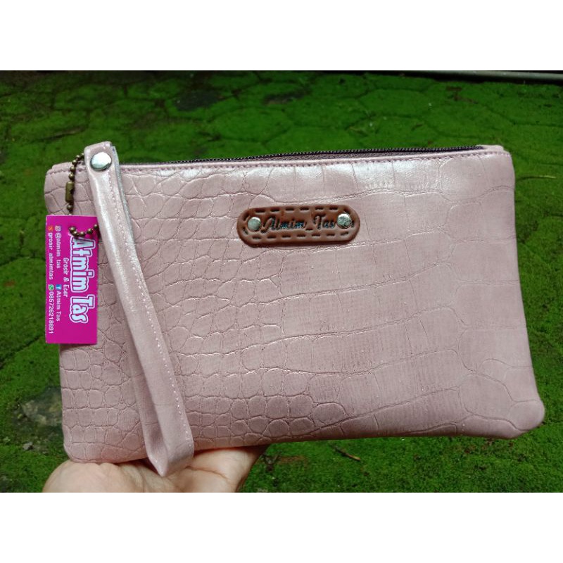 clutch croco/clutch wanita croco