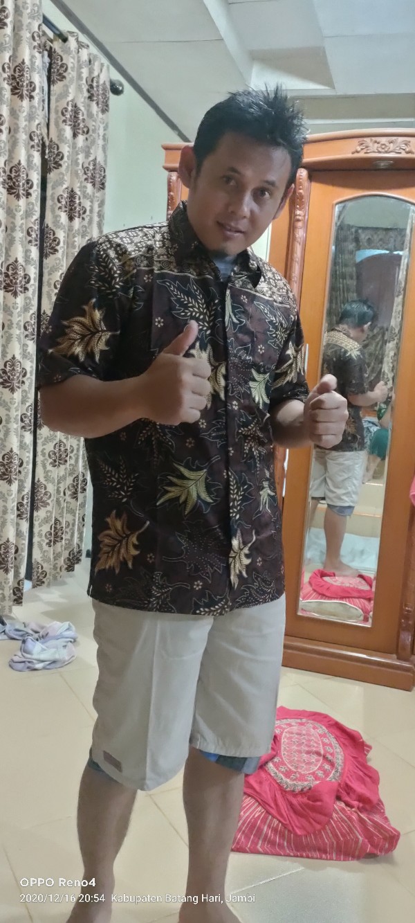 Size M L Xl Xxl Xxxl Bswart Batik Hrb026 Kenongo Hem Pendek Padi Pekalongan M L Xl Batik Pria Murah