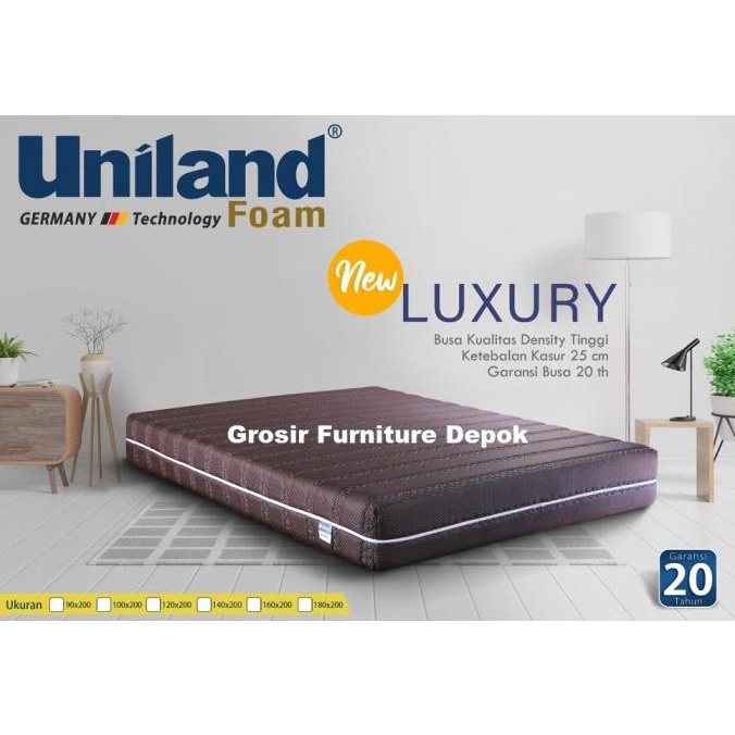 Promo Kasur Busa Uniland Luxury 120x200x25 - Free Bantal Guling