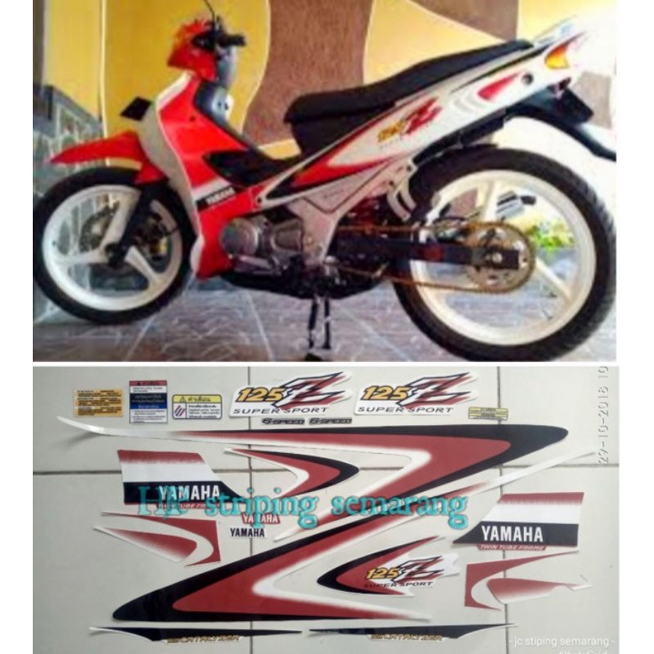 Striping Yamaha 125z Merah