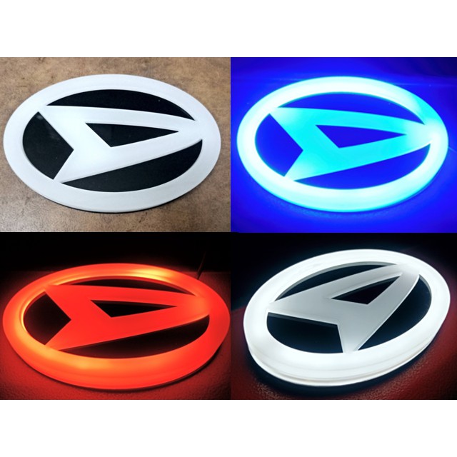 EMBLEM MOBIL  DAIHATSU  FULL AKRILIK LASER LAMPU  LED 3 