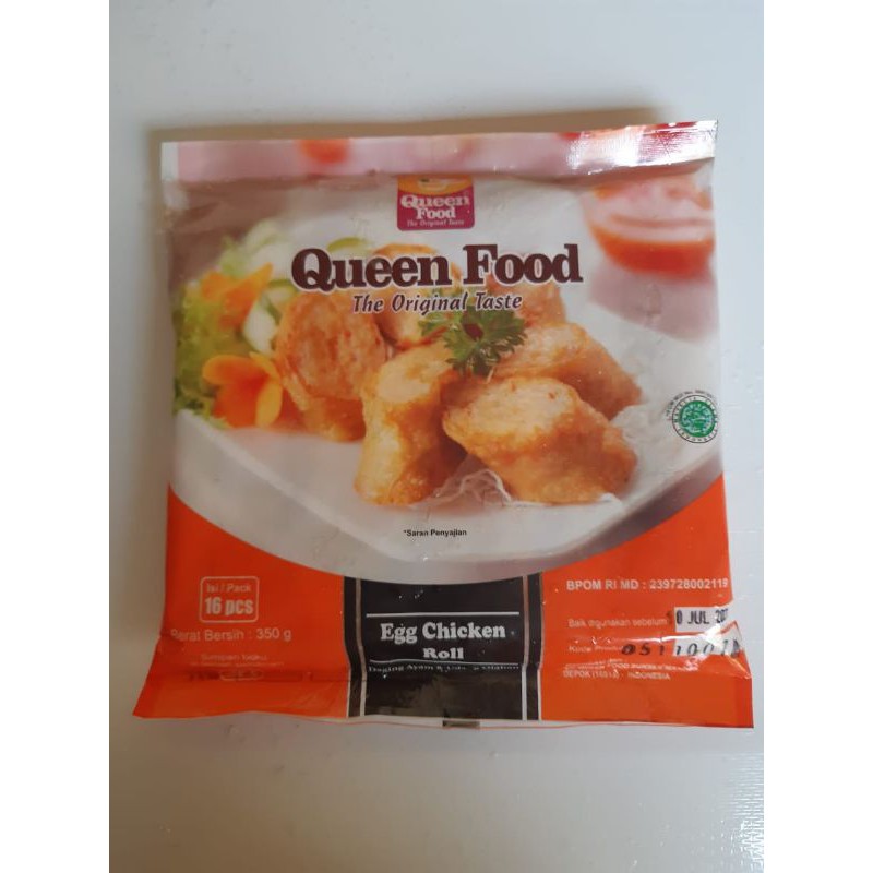 

egg chicken roll queen food berat 350 gr