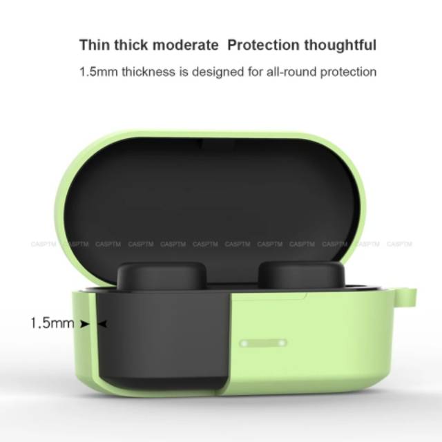 Silicon QCY T1S QS2 Case Silicone Cover Silikon Pelindung Plus Gantung